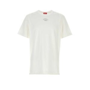 Diesel Men White Cotton T-Adjust T-Shirt